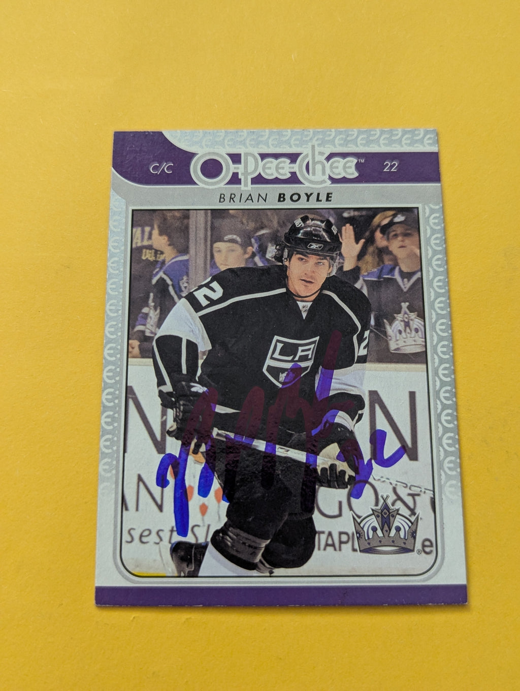 Brian Boyle Signed Los Angeles Kings Card