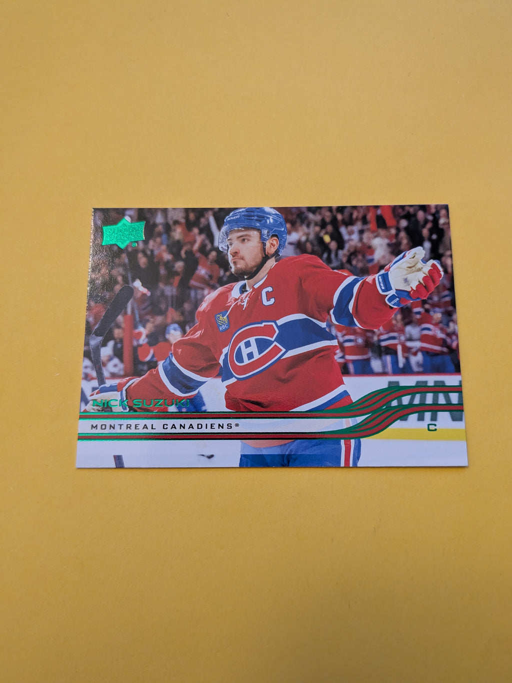 Nick Suzuki 25-26 Upper Deck Green Holiday Card