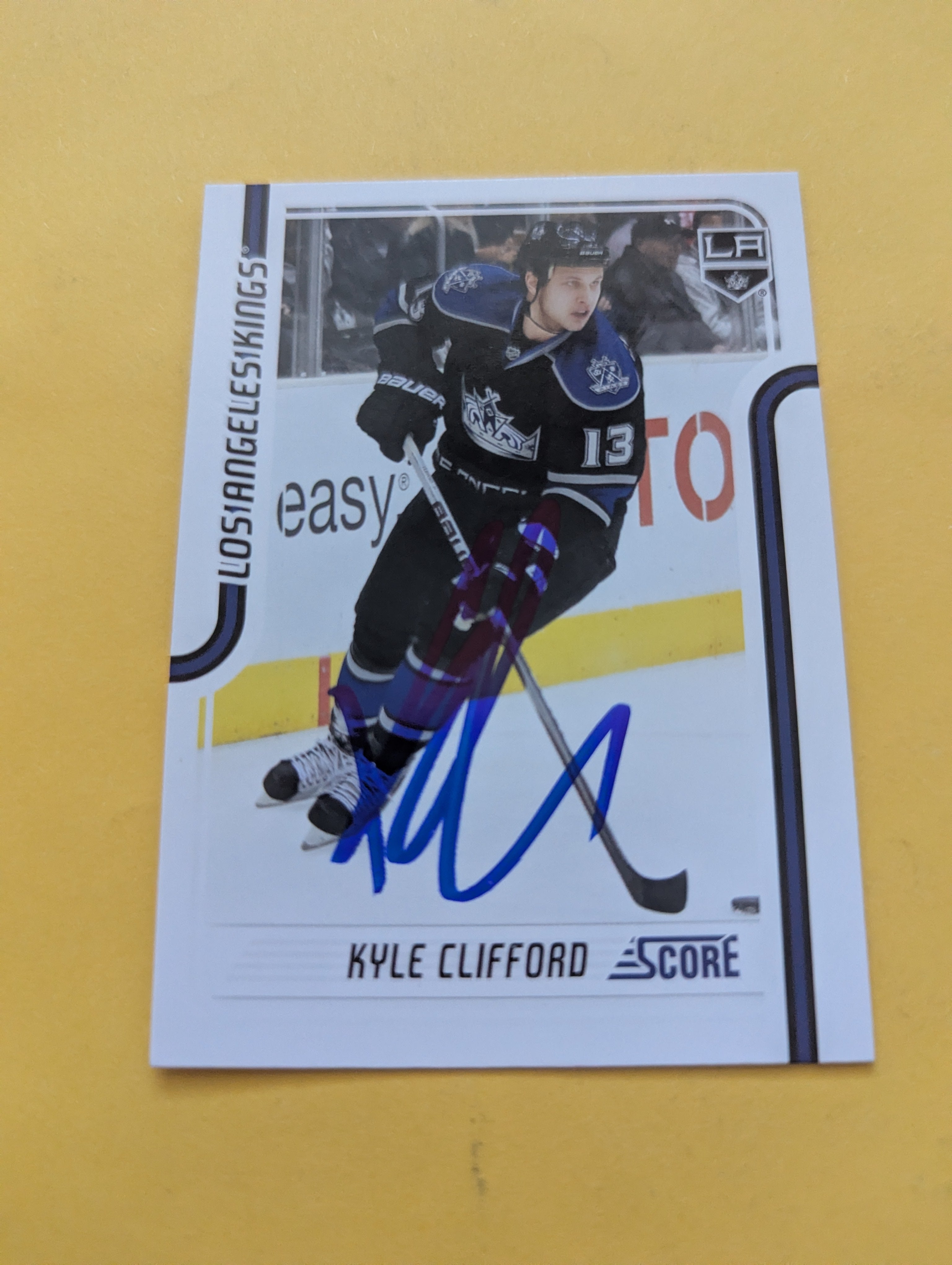 Kyle Clifford Signed Los Angeles Kings Card B