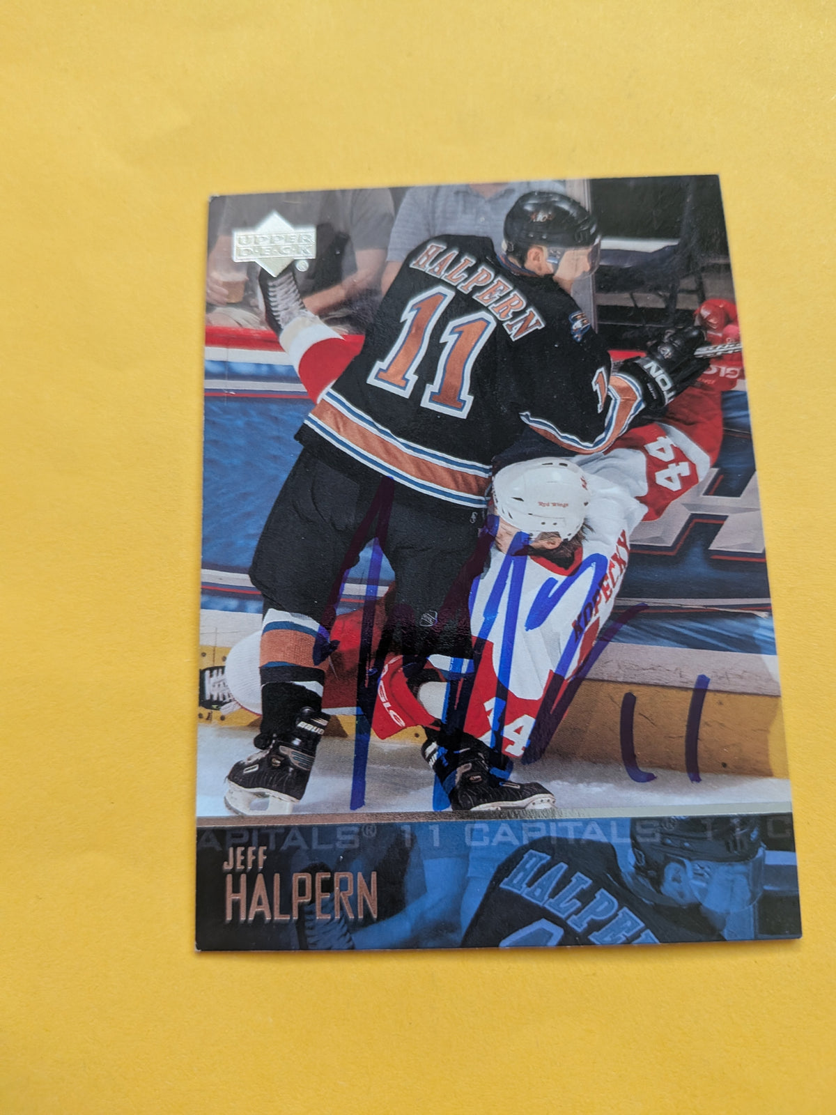 Jeff Halpern Signed Washington Capitals Card B