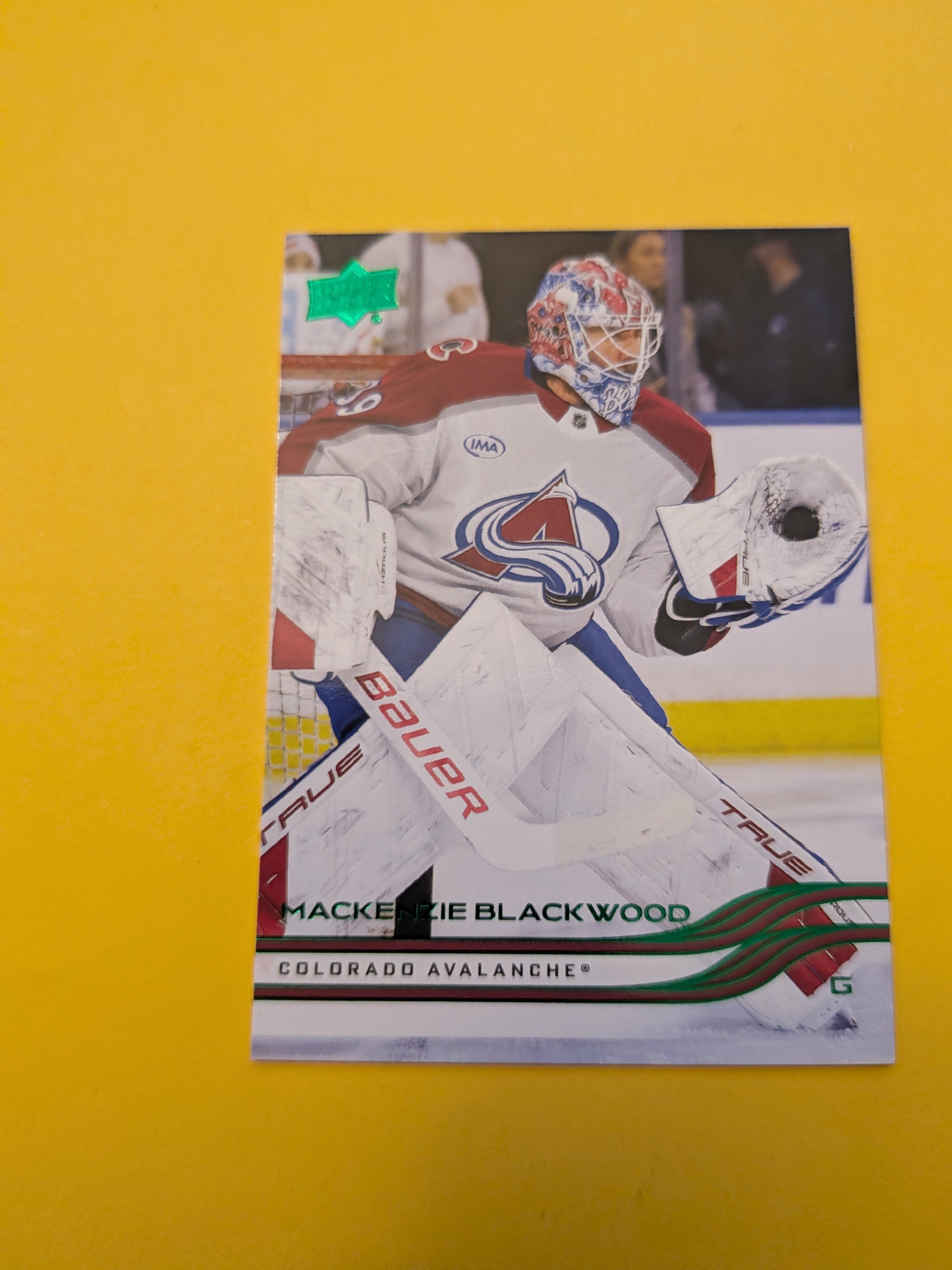 Mackenzie Blackwood 25-26 Upper Deck Green Holiday Card