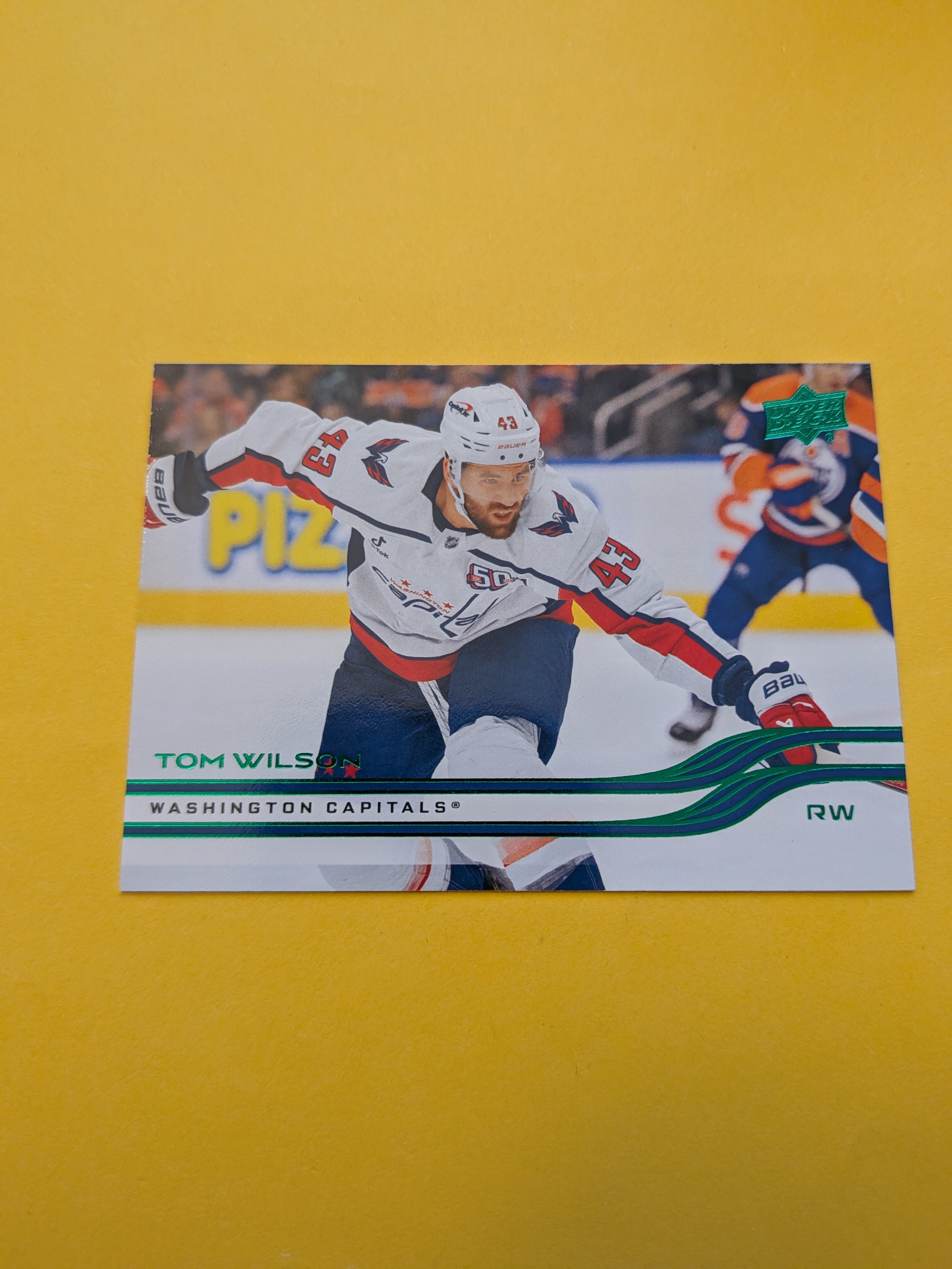 Tom Wilson 25-26 Upper Deck Green Holiday Card