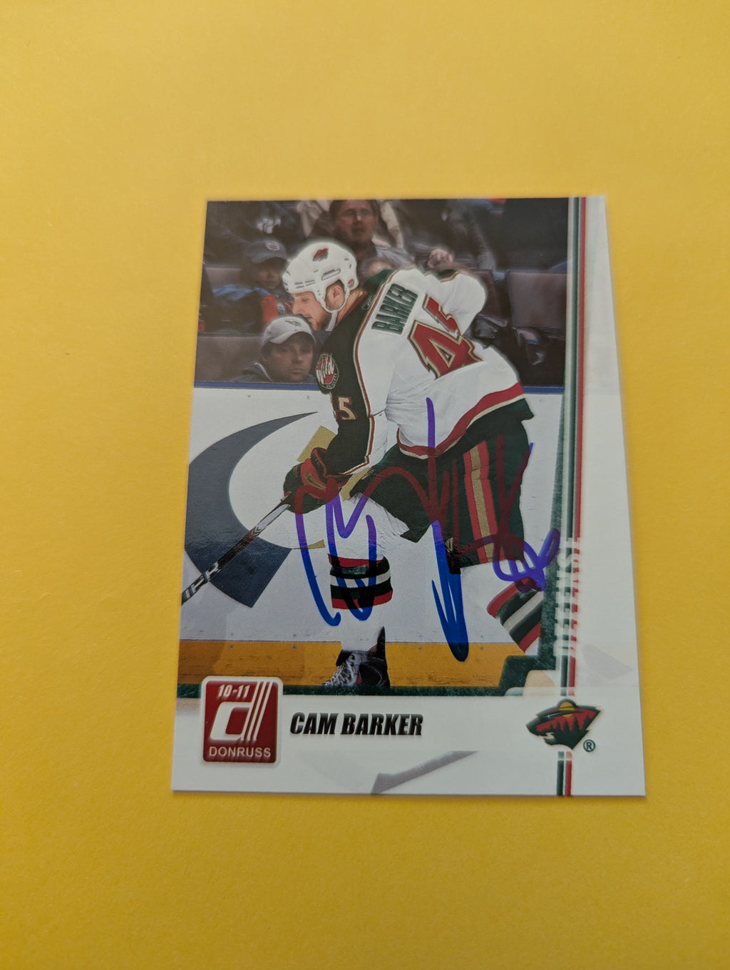 Cam Barker Signed Minnesota Wild Card