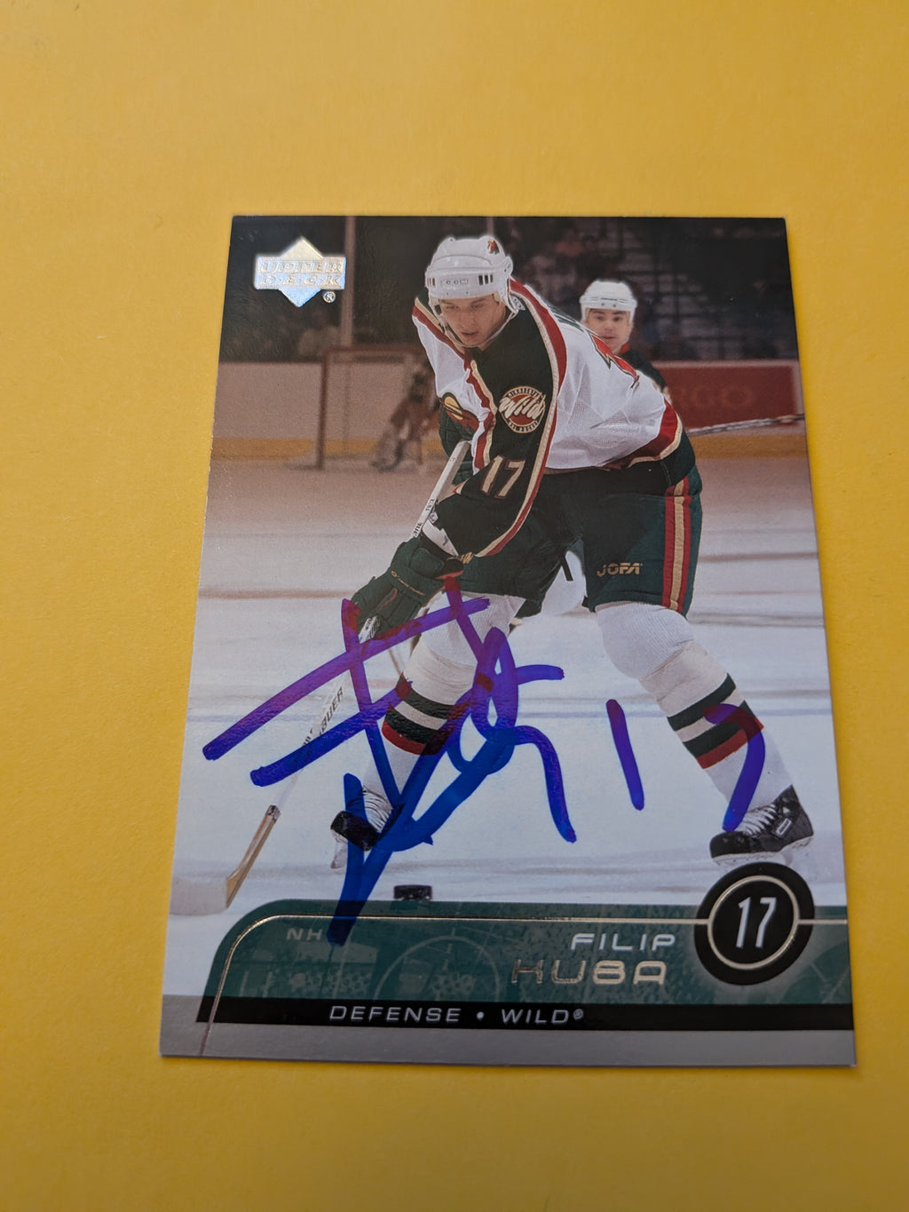 Filip Kuba Signed Minnesota Wild Card A