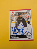 Davis Legwand Signed Nashville Predators Card A