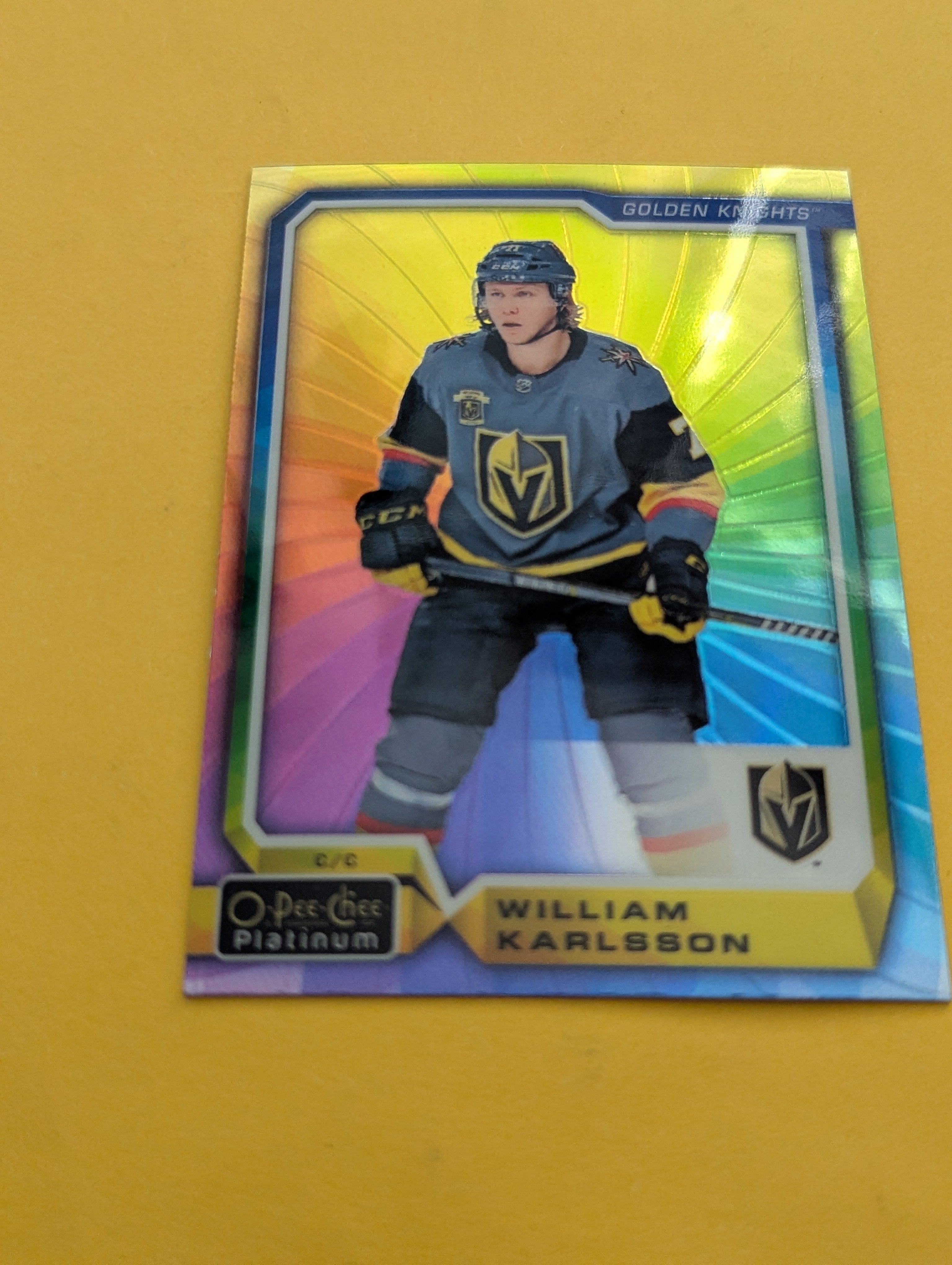 William Karlsson 18-19 OPC Platinum Rainbow Color Wheel Card