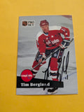Tim Bergland Signed Washington Capitals Card E