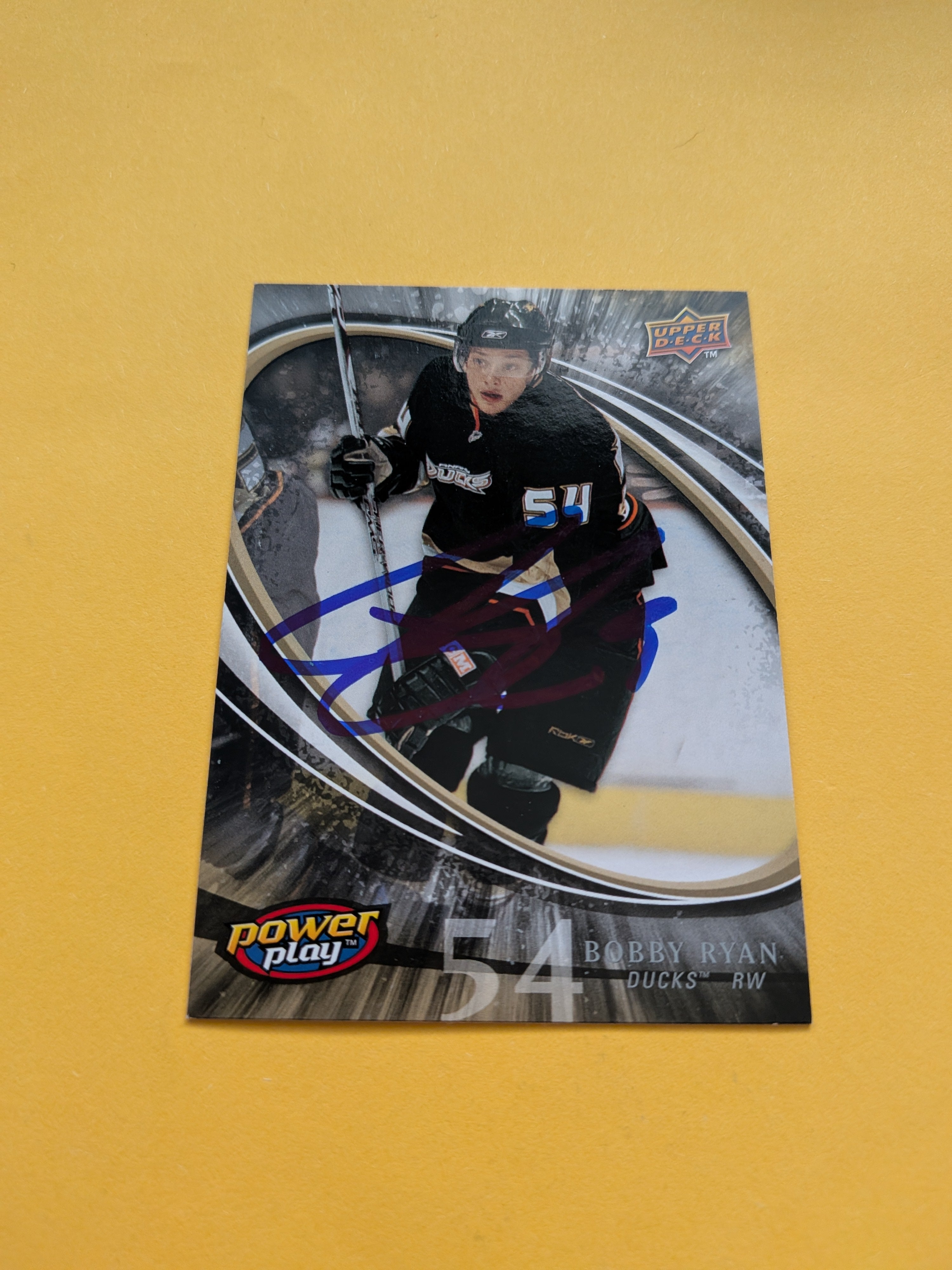 Bobby Ryan Signed Anaheim Ducks Card C