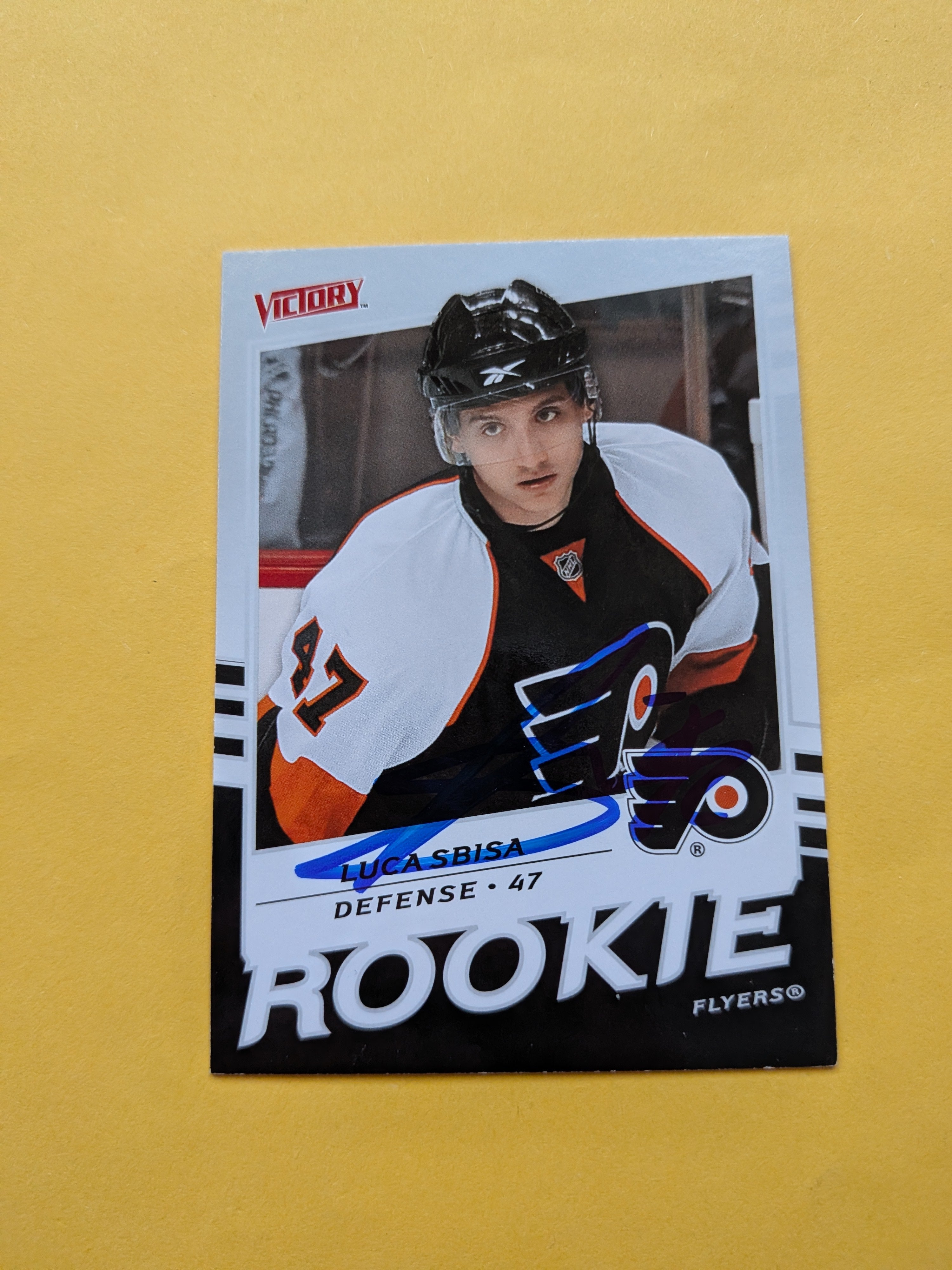Luca Sbisa Signed Philadelphia Flyers Rookie Card B