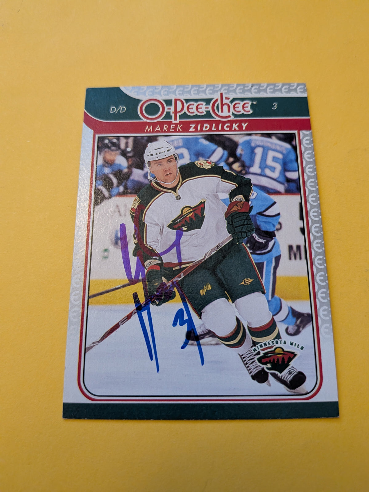 Marek Zidlicky Signed Minnesota Wild Card C