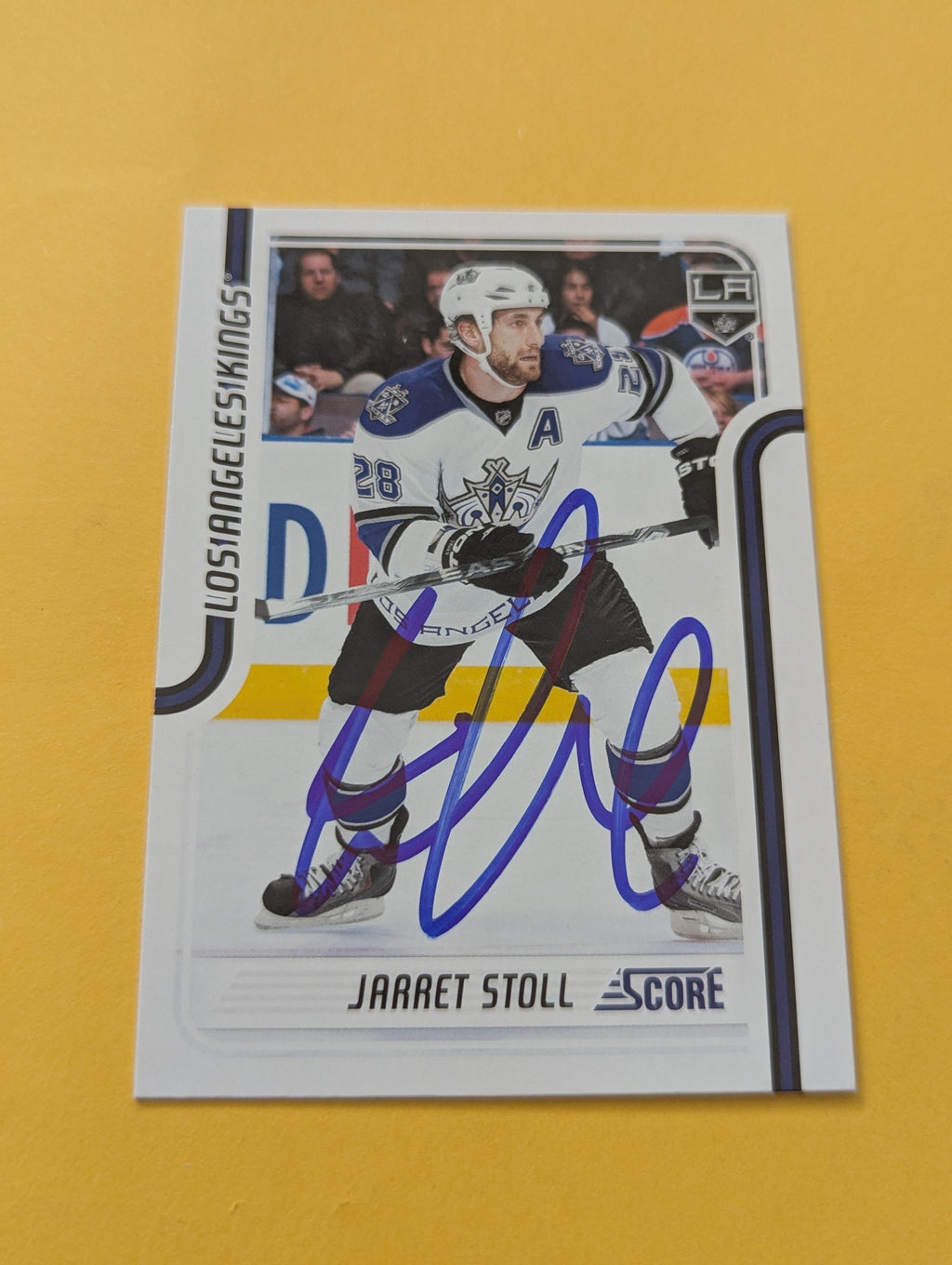 Jarret Stoll Signed Los Angeles Kings Card