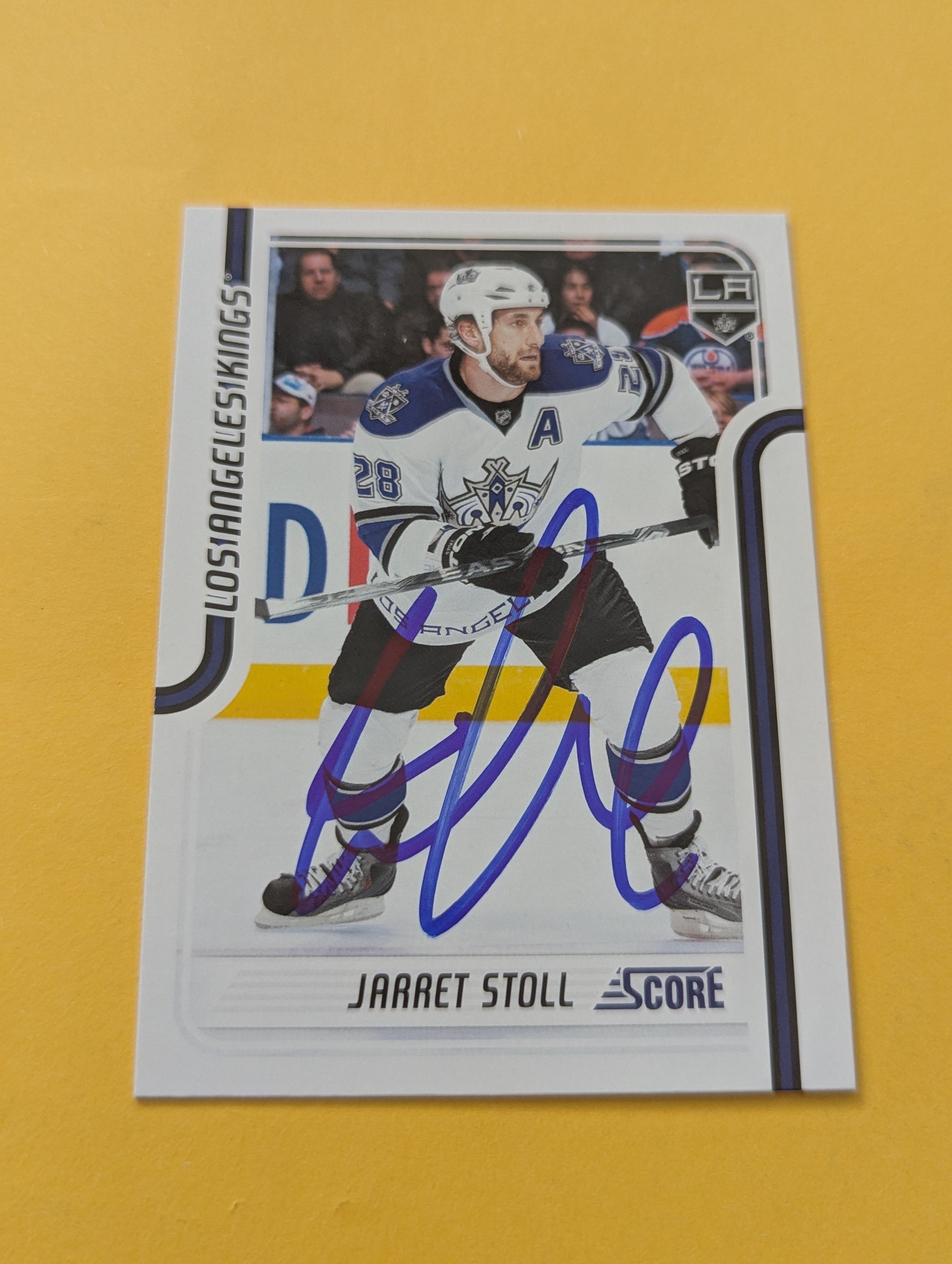 Jarret Stoll Signed Los Angeles Kings Card