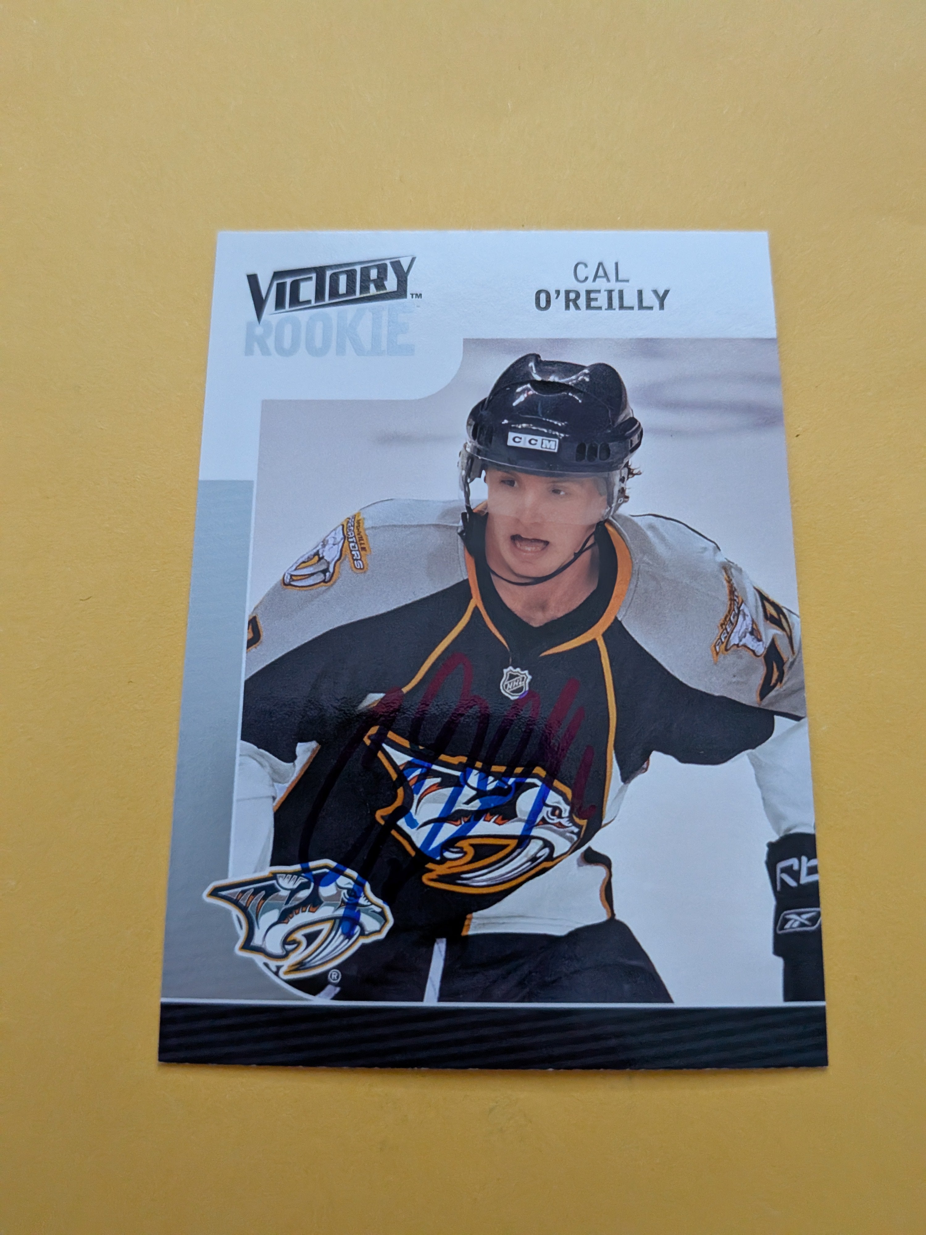 Cal O'Reilly Signed Nashville Predators Rookie Card B