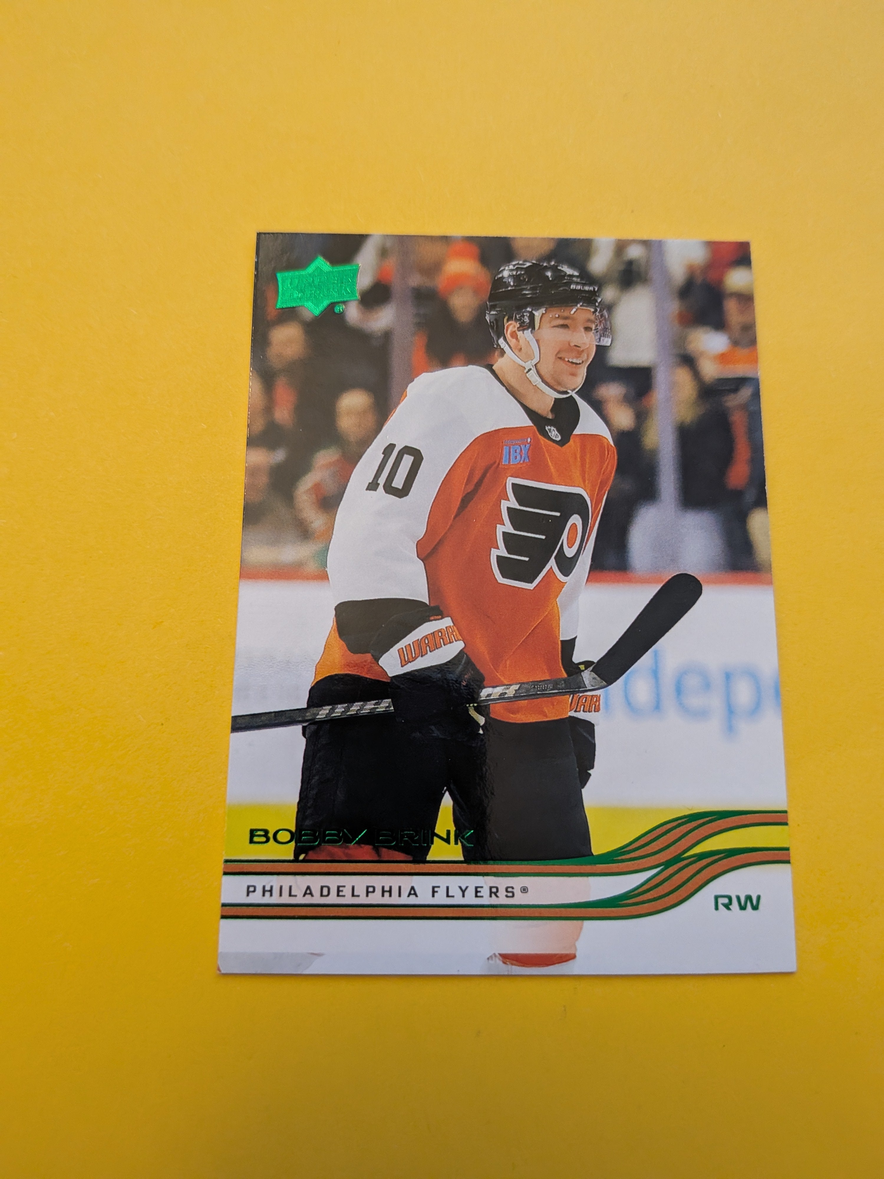 Bobby Brink 25-26 Upper Deck Green Holiday Card