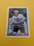 Brad Shaw Signed Hartford Whalers Card G