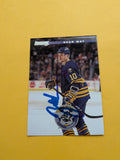 Brad May Signed Buffalo Sabres Card K