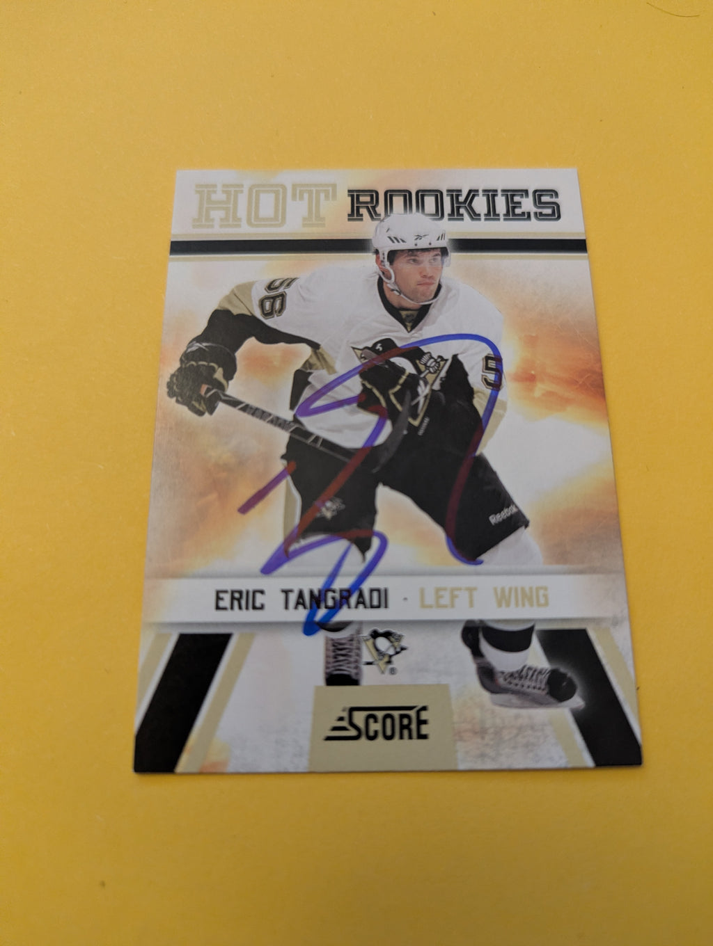 Eric Tamgradi Signed Pittsburgh Penguins Rookie Card