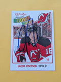 Jacob Josefson Signed New Jersey Devils Rookie Card A