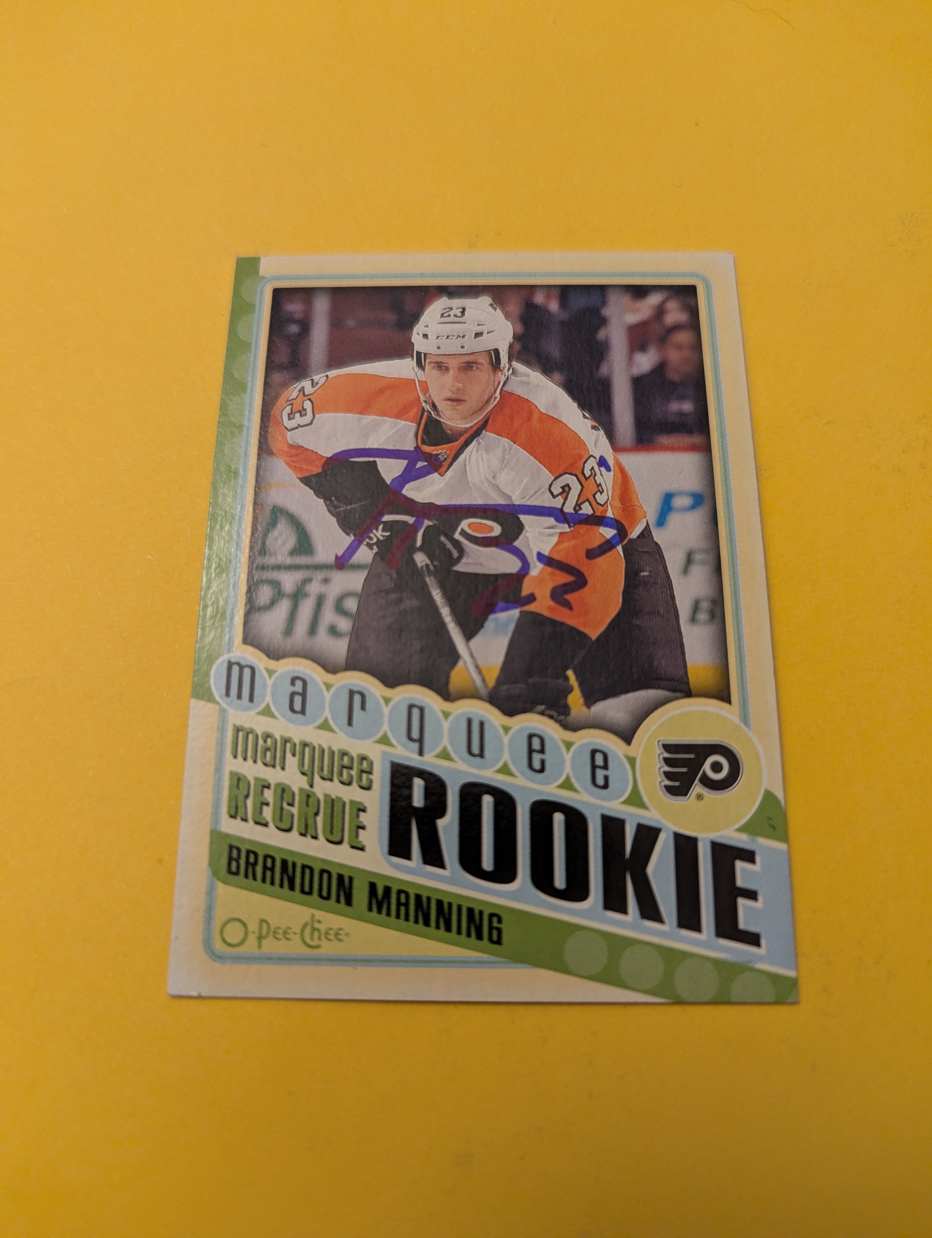 Brandon Manning Signed Philadelphia Flyers Rookie Card