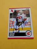 David Moss Signed Calgary Flames Card F