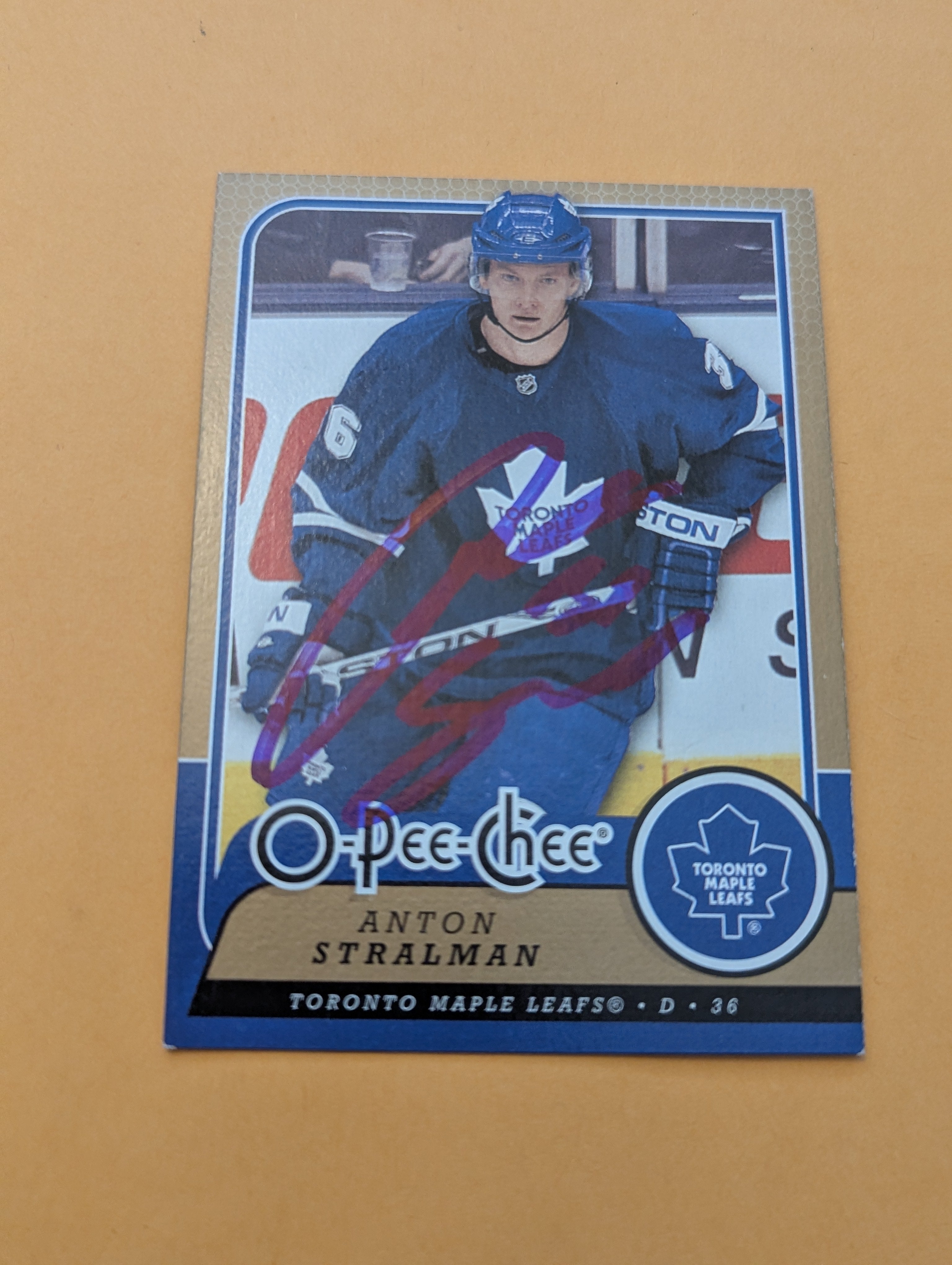 Anton Stralman Signed Toronto Maple Leafs Card