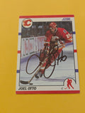 Joel Otto Signed Calgary Flames Card