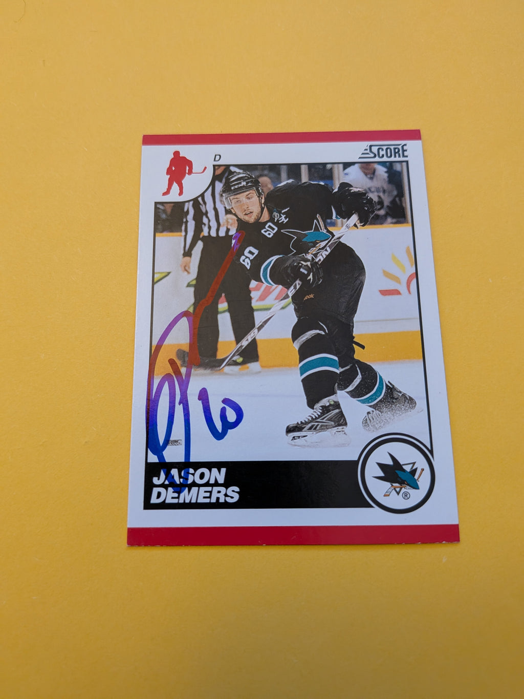 Jason Demers Signed San Jose Sharks Card A