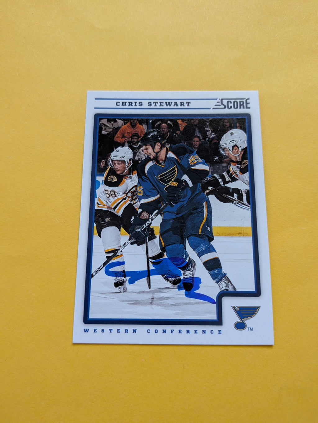 Chris Stewart Signed St. Louis Blues Card A