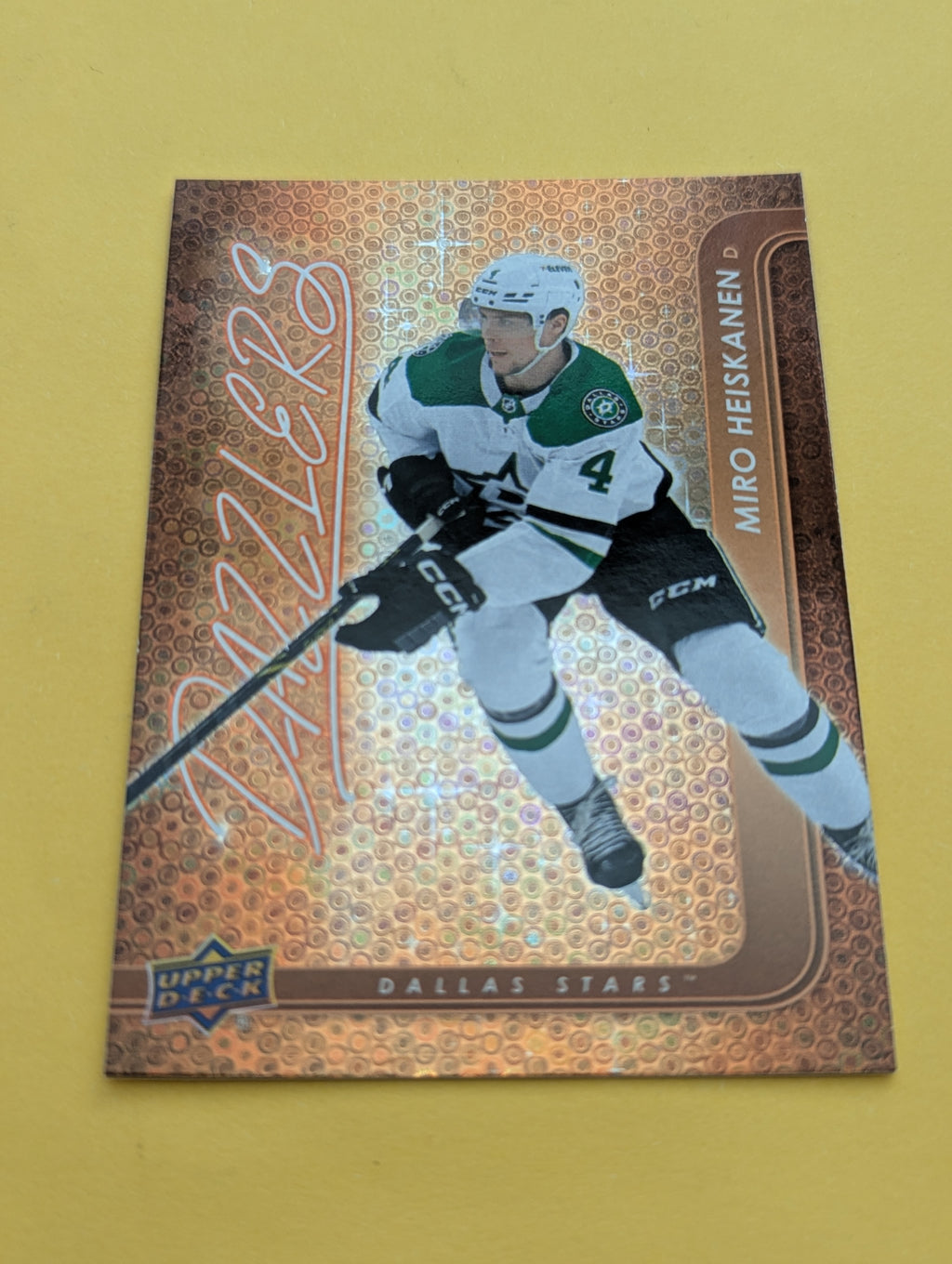 Miro Heiskanen 24-25 Upper Deck Dazzlers Orange Card