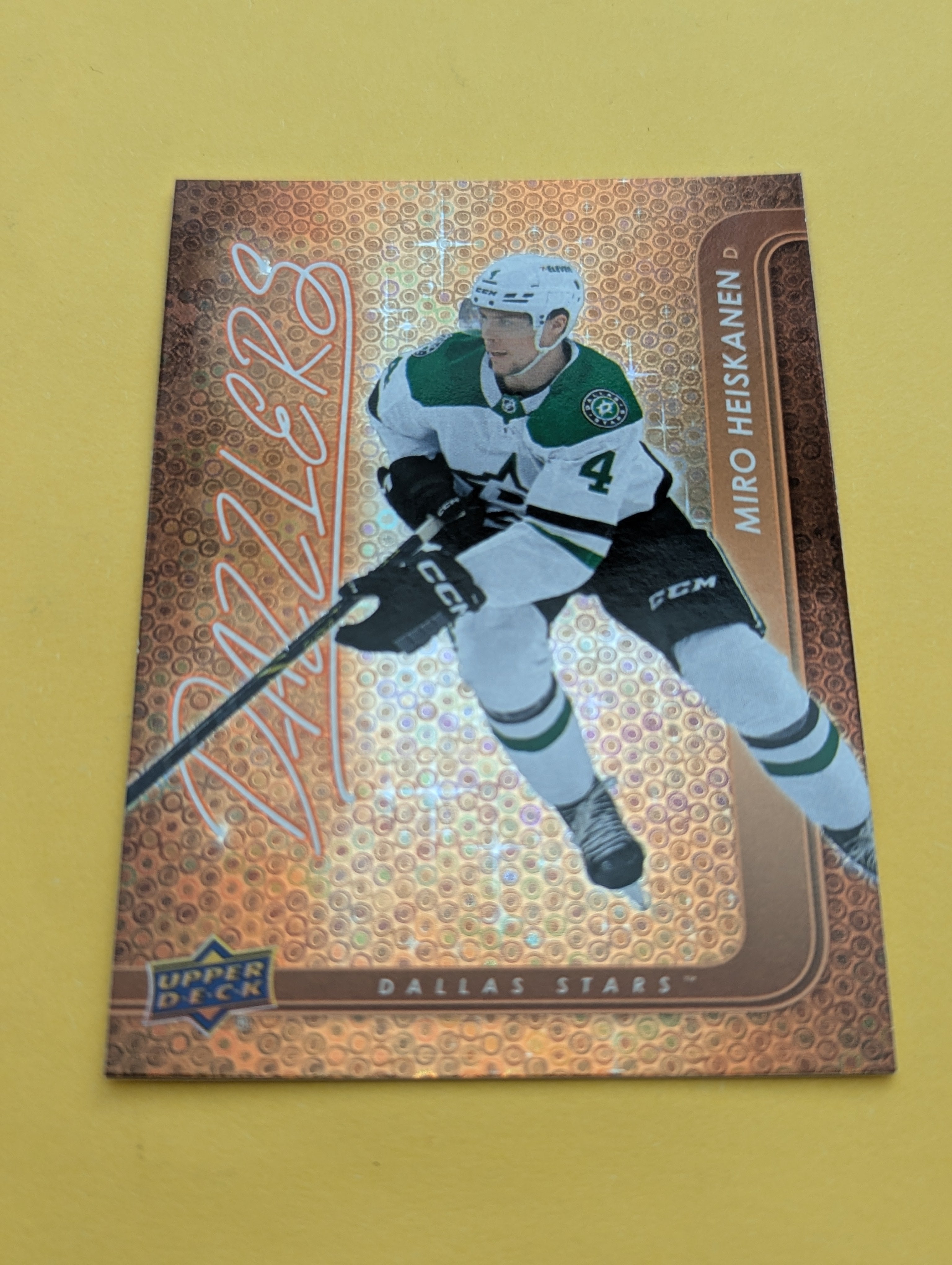 Miro Heiskanen 24-25 Upper Deck Dazzlers Orange Card