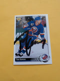 Tom Kurvers Signed New York Islanders Card B
